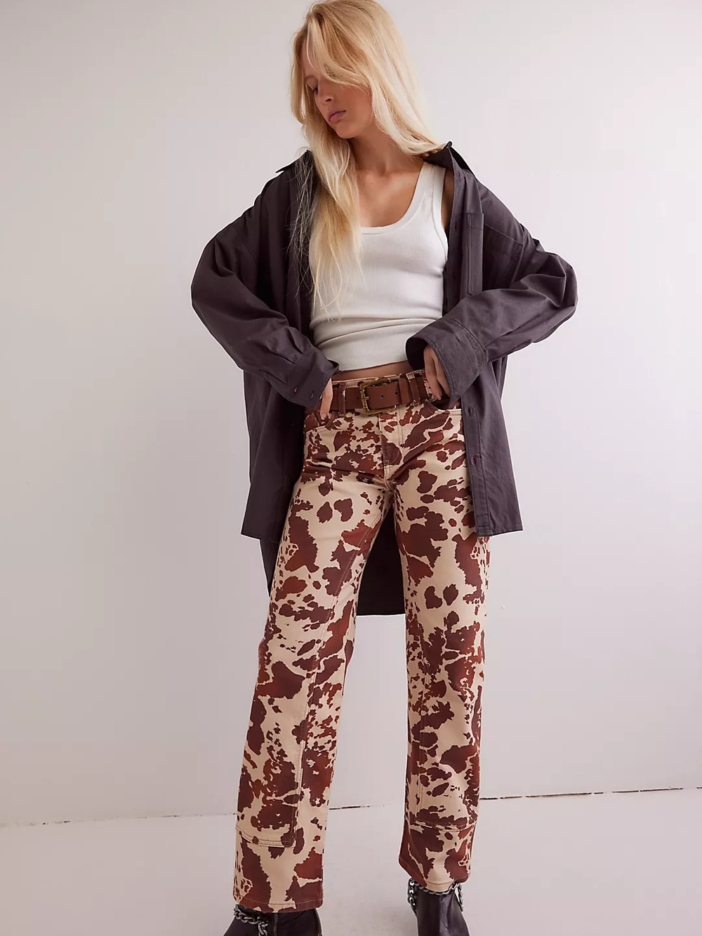 We The Free Risk Taker Mid-Rise Printed Jeans NWOT